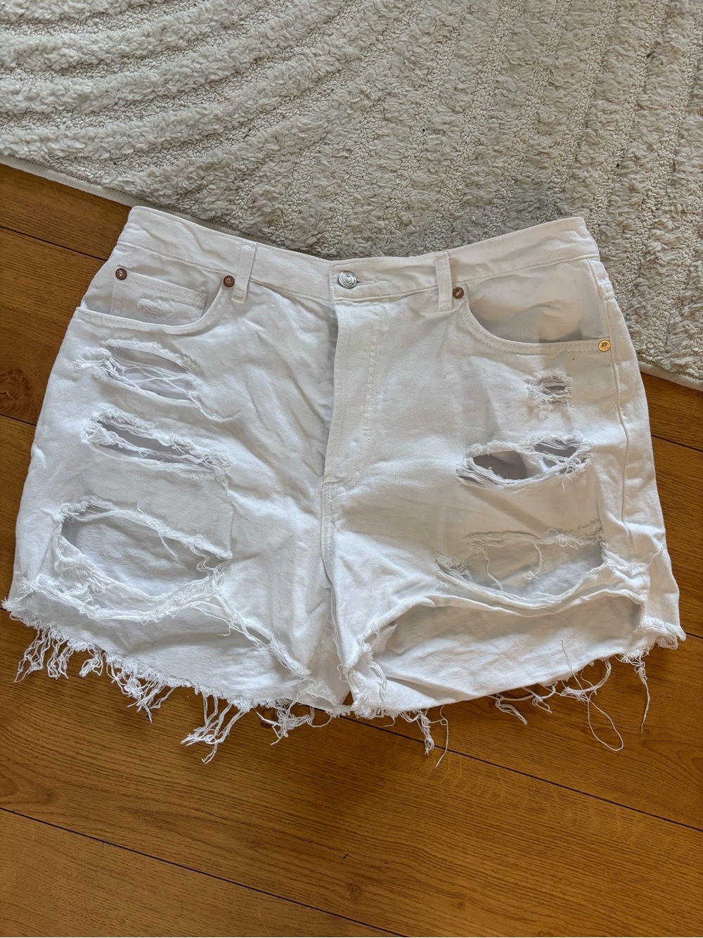 Free People Distressed Women's Denim Shorts